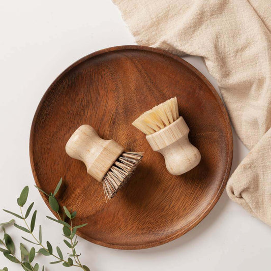 Brosses à Vaisselle pour Casseroles et Poêles – Set de 2, Fibres Naturelles