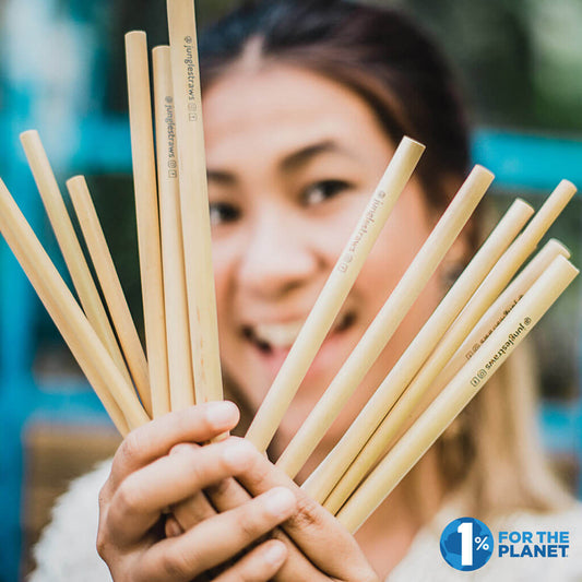 Pailles en Bambou Réutilisables – Set Écologique de 12 avec Étui en Jute Naturel