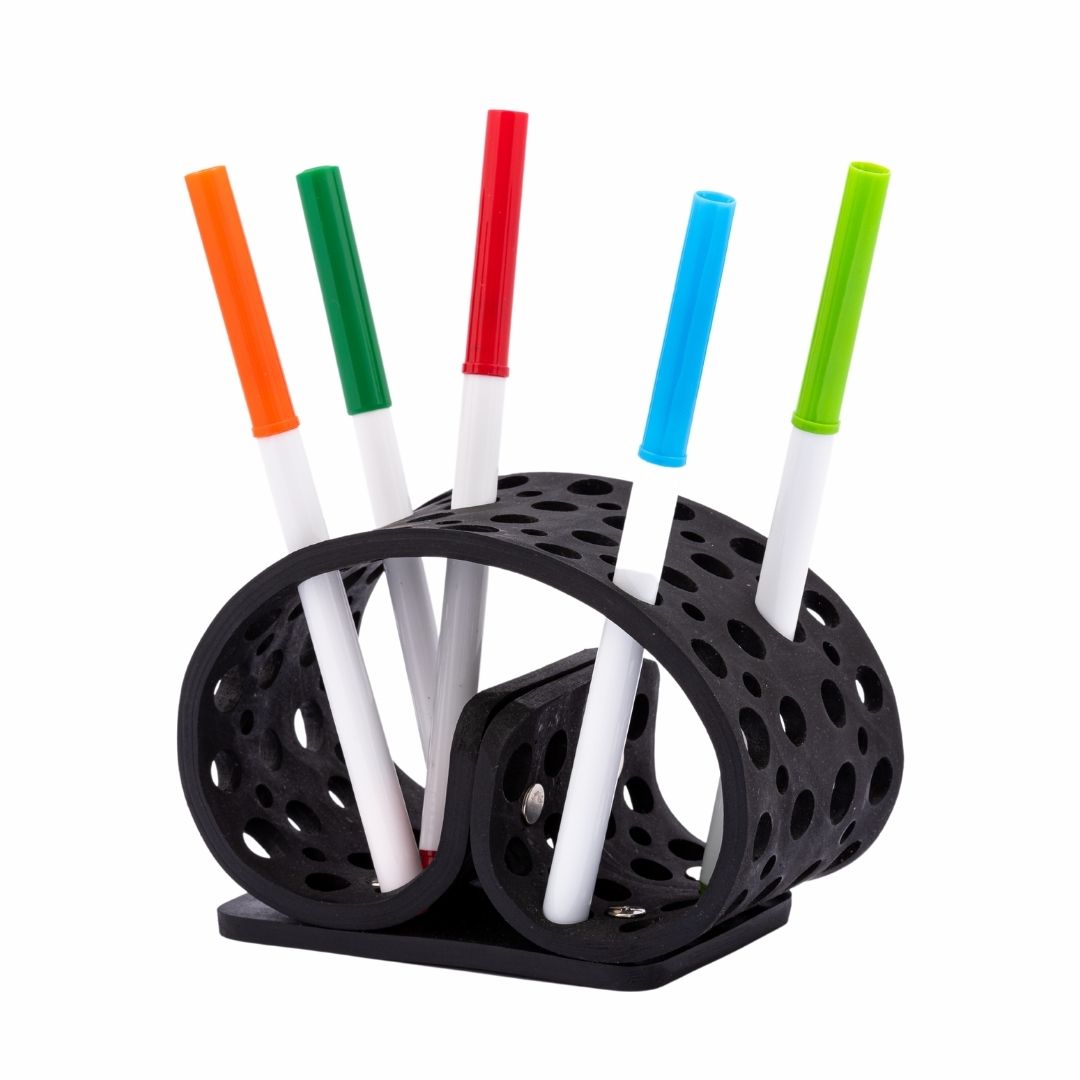 Pot à Crayons Écologique | Organisateur de Bureau en Caoutchouc Recyclé