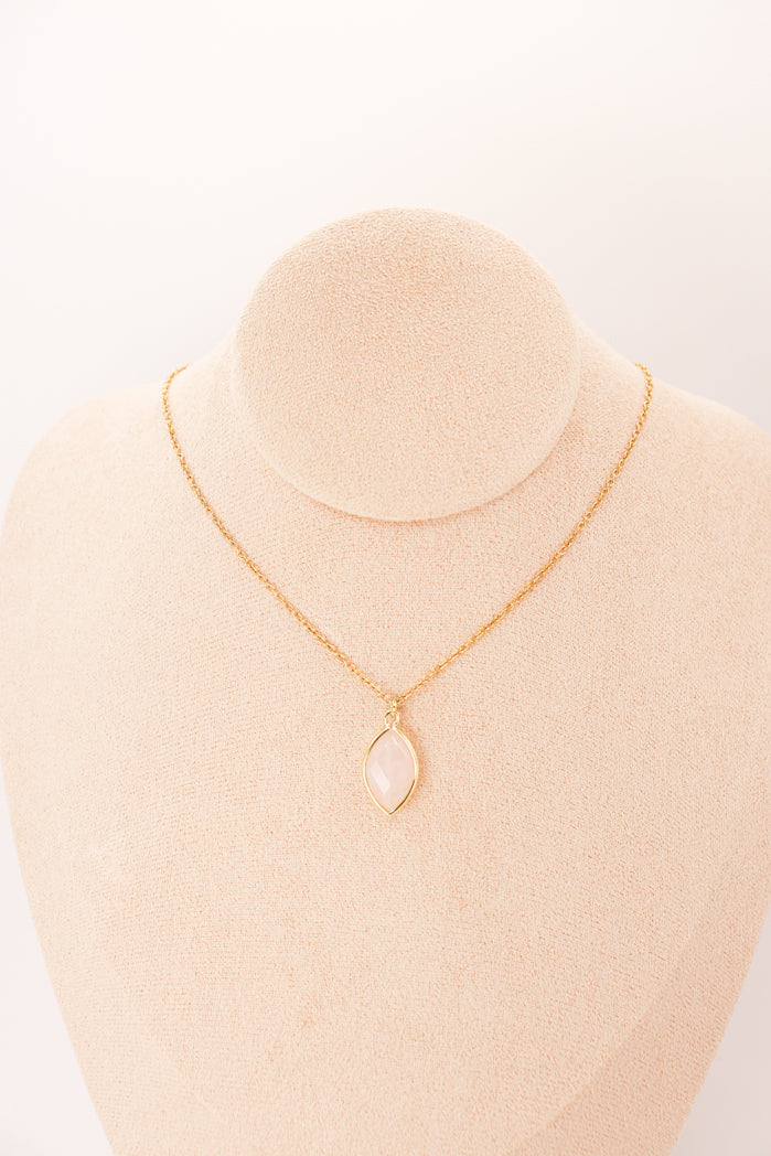 Pendant | Rose Quartz Almond