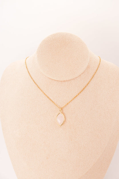 Pendant | Rose Quartz Almond