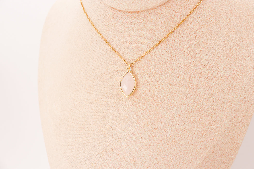 Pendant | Rose Quartz Almond