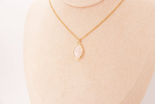 Pendant | Rose Quartz Almond