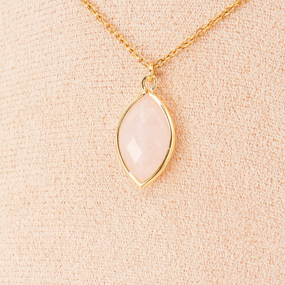 Pendant | Rose Quartz Almond