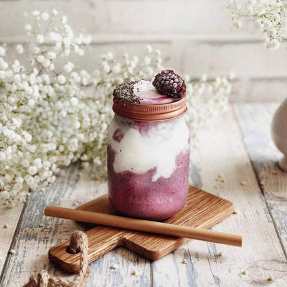 Pailles en Bambou Réutilisables – Set Écologique de 12 avec Étui en Jute Naturel